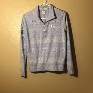 Baby blue sweater.